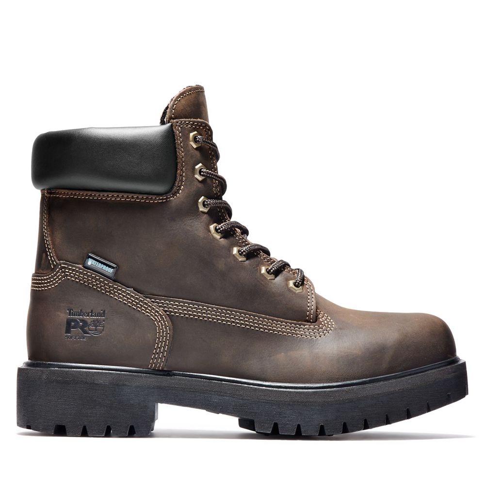 Botas Pro Timberland Hombre Pro Direct Attach 6" Soft Toe Marrones - Chile QER-159372